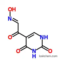 Molecular Structure of 6345-07-9 (5-[(2E)-2-(Hydroxyimino)acetyl]pyrimidine-2,4(1H,3H)-dione)